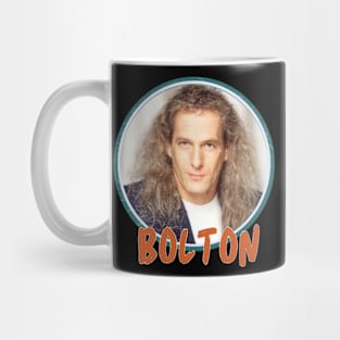 michael bolton  quotes art 80s style retro vintage 70s Mug